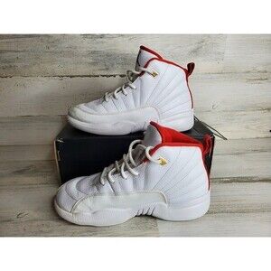 Nike Air Jordan 12 Retro (PS) White/University Red 151186-107 Youth US 3Y IN BOX